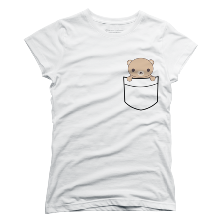 Funny Pocket Brown Bear by happinessinatee