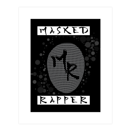 Masked Rapper Splatter Logo