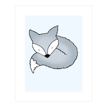 Sleepy Snow Fox by staceyroman