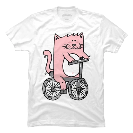 Cat riding the bike by adrianserghie