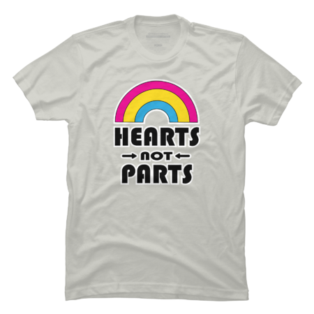 Hearts Not Parts LGBT Pansexual Pride by TheRandom