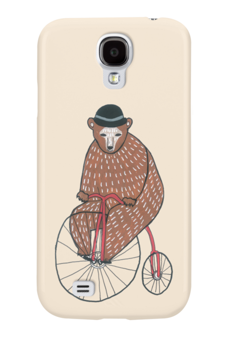Bear On A Bicycle by DoodlesAndStuff