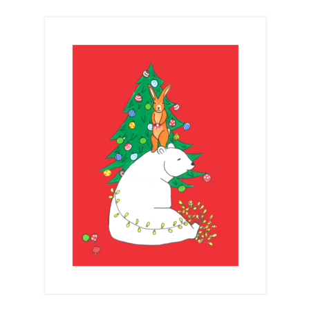 Christmas Bear by DoodlesAndStuff