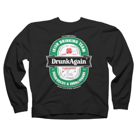 Saint Patrick's Day DrunkAgain Beer Label by vomaria