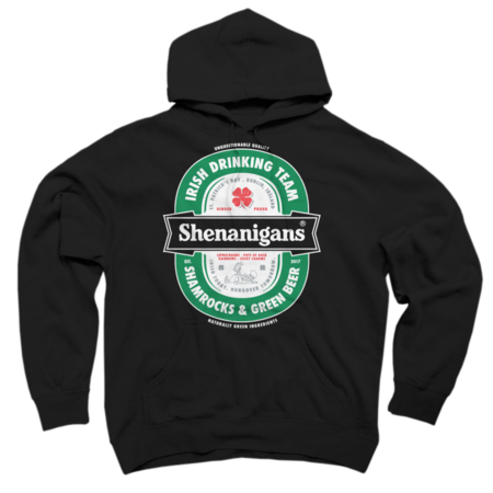 Saint Patrick's Day Shenanigans Beer Label by vomaria