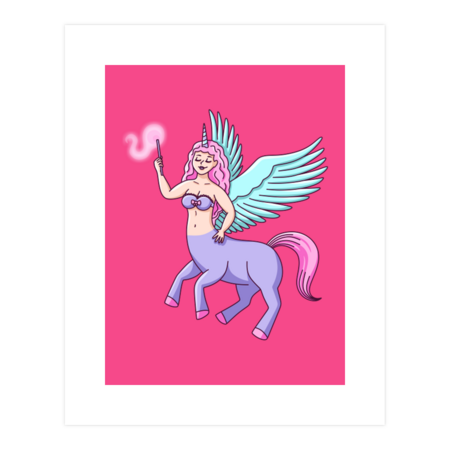 Centaur Pegasus Unicorn Witch Girl by sombrasblancas