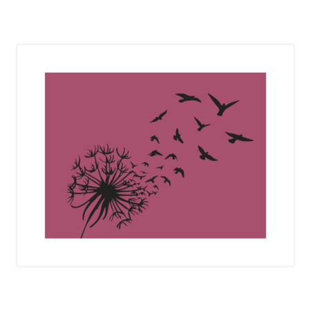 Flying dandelion by lithegraphic