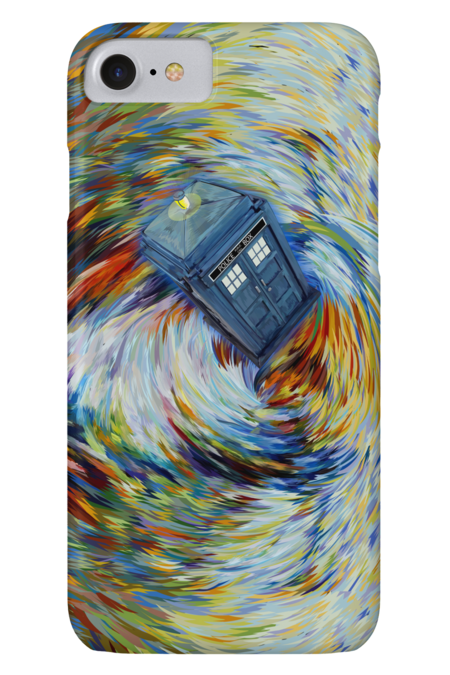 Blue Phone Box Jump Into The Time Vortex by ThreeSecond