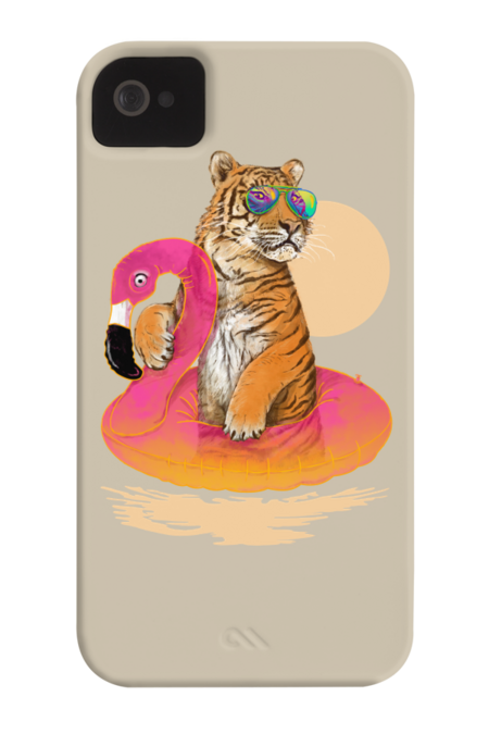 Chillin (Flamingo Tiger) by 38Sunsets