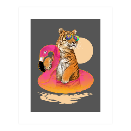 Chillin (Flamingo Tiger) by 38Sunsets