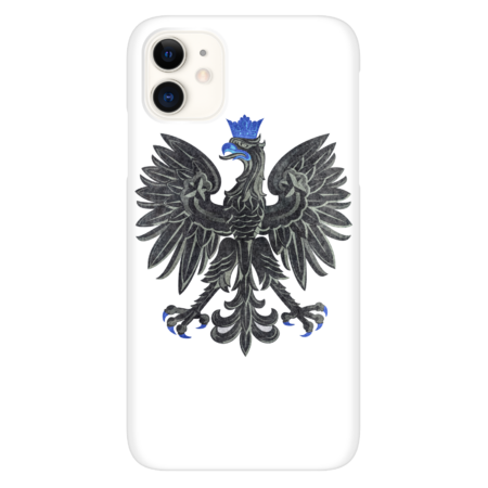 Stylized and distressed Polish bird emblem in B&amp;W by Bruzer