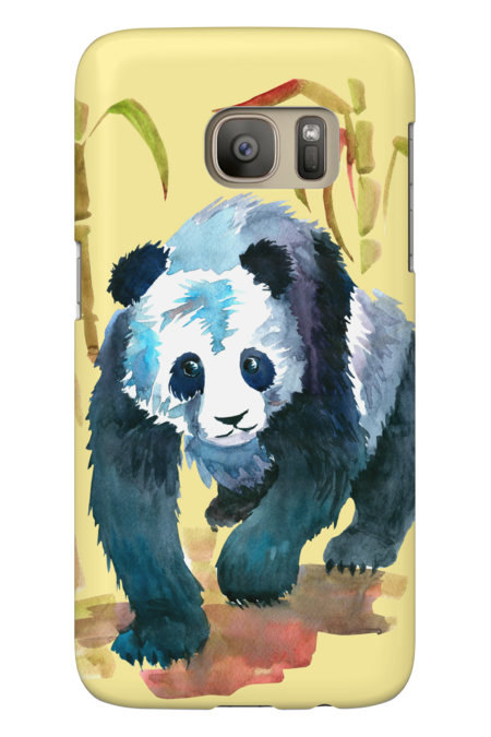 Panda walking right to you from the Bamboo by middayart