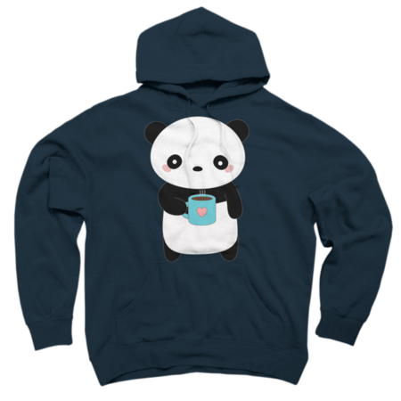 Kawaii Coffee Drinking Panda by happinessinatee
