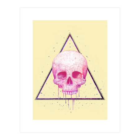 Skull in triangle by kodamorkovkart