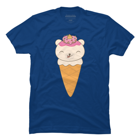 Kawaii Cute Ice Cream Cone Bear by happinessinatee