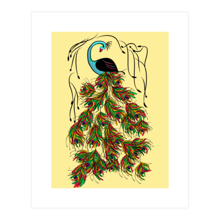 Vibrant Jungle Peacock by famenxt