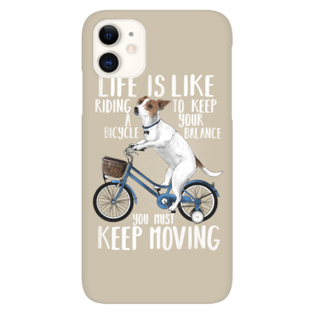 Dog riding a bicycle by NemiMakeit