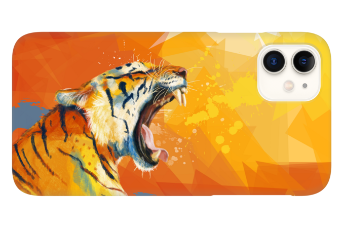 Tiger in the morning - animal painting, digital art