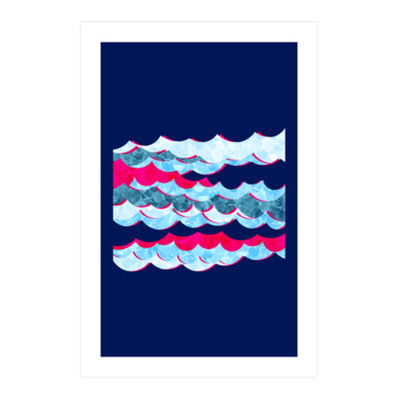 Abstract Sea Waves Design by oursunnycdays
