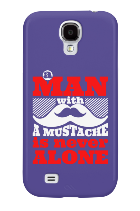 Incredible mustache. Typography. A man with a mustache is never  by solomnikov