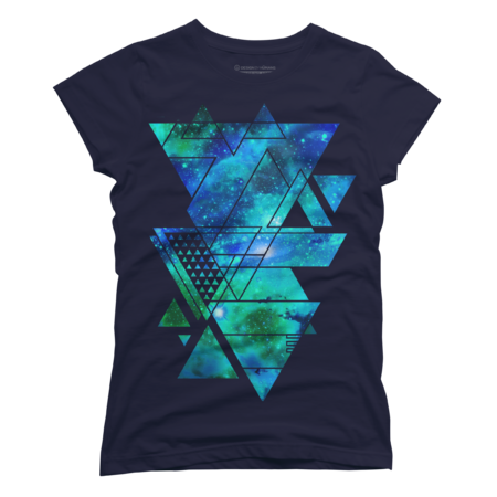 Geometric Triangles Outer Space Galaxy by Limhengs