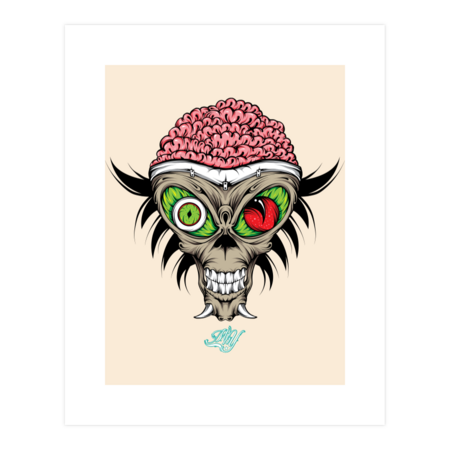 Alien Skull by mangbaroek