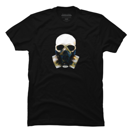 Gas Mask Skull Doomsday Apocalypse tee by JOHANNESART