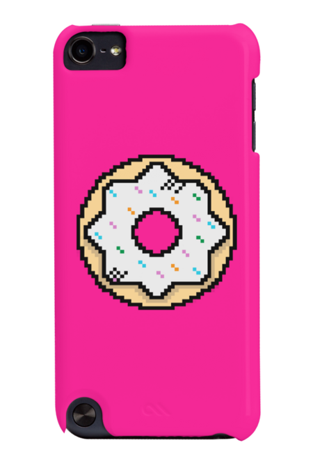 Cute pixel white cover donut by LiontiDesign