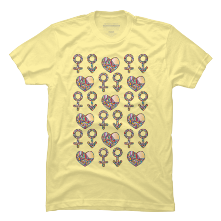 Heart with male and female gender symbols by xgdesign