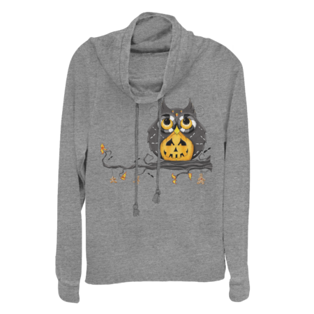 Jack-O-Lantern Halloween Owl by Concetta