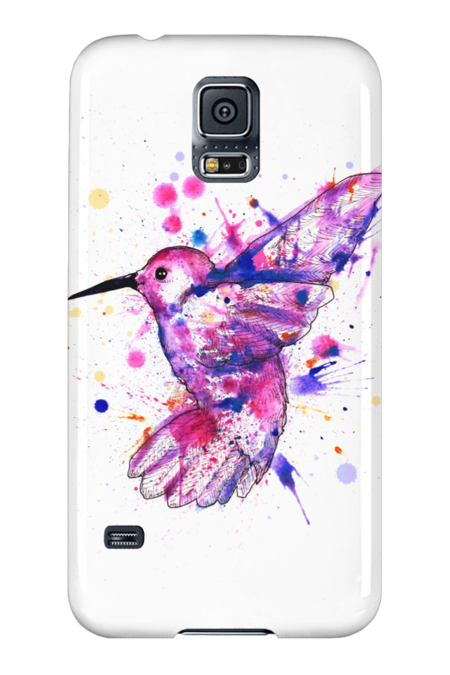 Hummingbird Watercolor by LVBArt