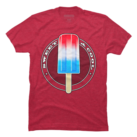 Red, white and blue popsicle