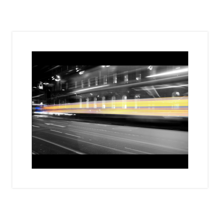 Long Exposure Of A Bus On Princes Street