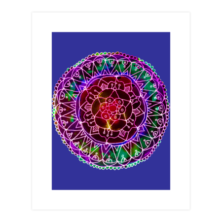 Boho Colorwheel Mandala by laurabethlove