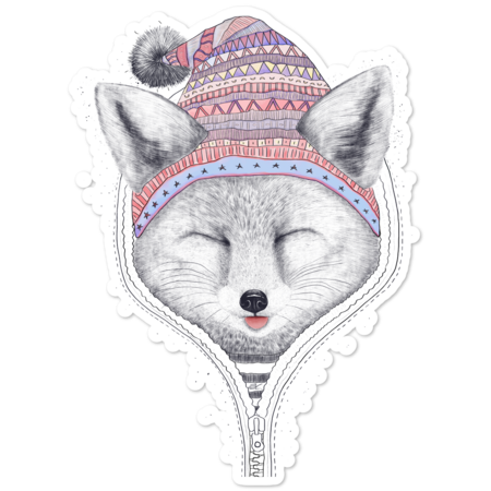 Winter fox by kodamorkovkart