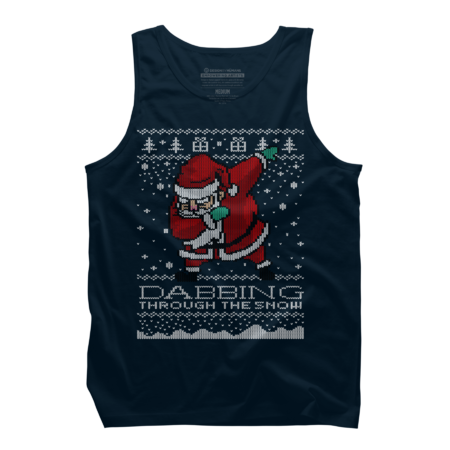 Dabbing Through The Snow Santa Shirt Ugly Christmas Sweater by vomaria