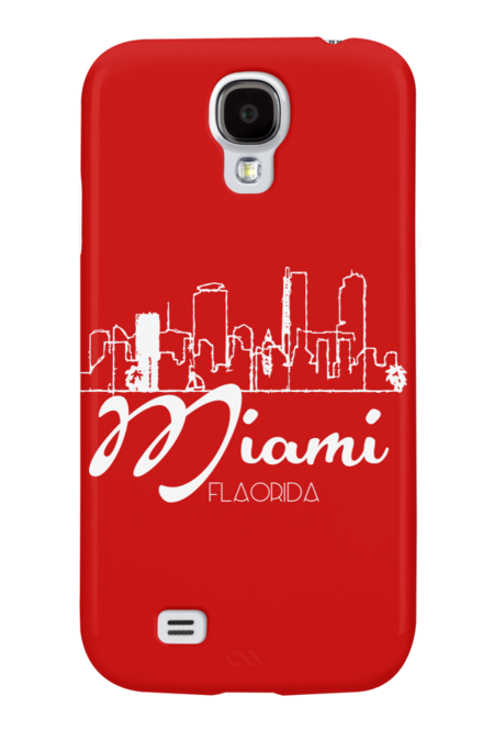 Miami Florida Skyline by DimDom