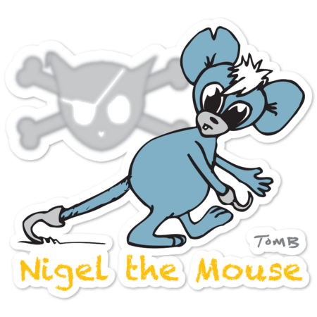 Nigel the Mouse from Cuddles the Urban Pirate by OffbeatMixedMedia