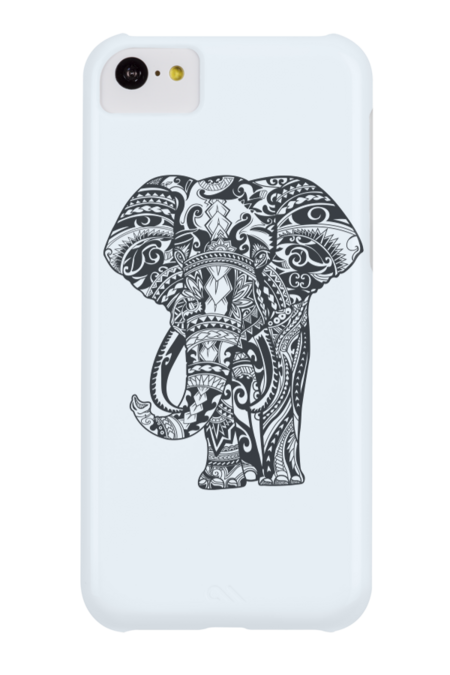 Ornamental elephant by vectorizeimages