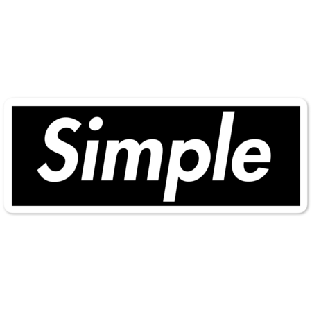 Simple Box Logo (black)