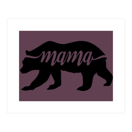 Mama Bear by TheBlackCatPrints