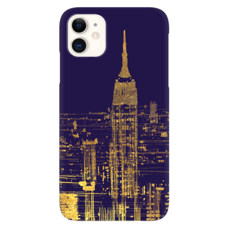 Abstract Gold City Skyline Design by oursunnycdays