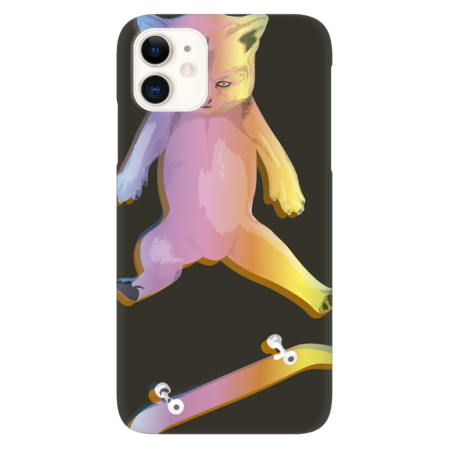 Skater Kitten Kickflip by vectalex