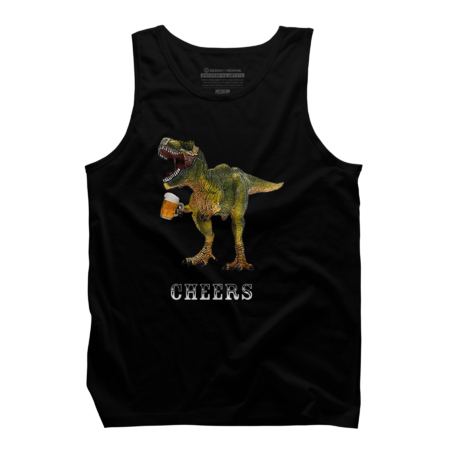 Cheers Funny Dinosaur Drinking Beer t shirt