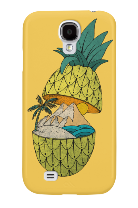 Pineapple island by brushlinework