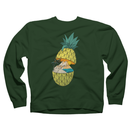 Pineapple island by brushlinework