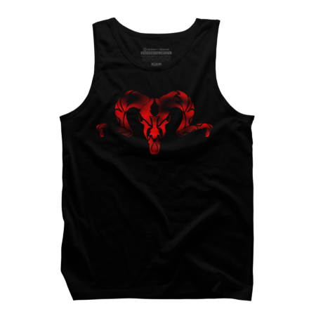 Ram Skull - Red Black