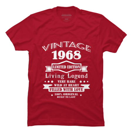Vintage  1968 - 50th birthday Limited Edition by luckyshirt