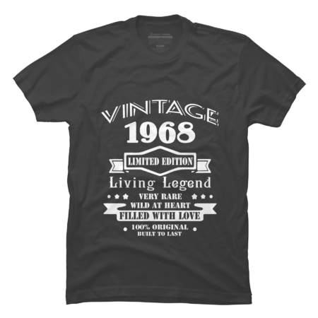 Vintage  1968 - 50th birthday Limited Edition by luckyshirt