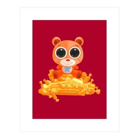 Teddy Bear - Candy Orange